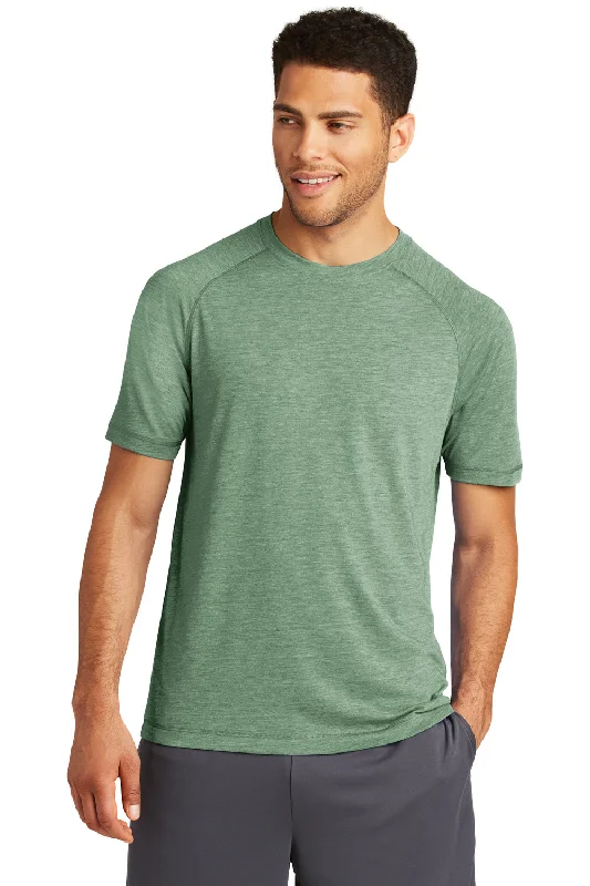 Big Savings Sport-Tek Mens Moisture Wicking Short Sleeve Crewneck T-Shirt - Heather Forest Green Big Savings Sport-Tek Mens Moisture Wicking Short Sleeve Crewneck T-Shirt - Heather Forest Green