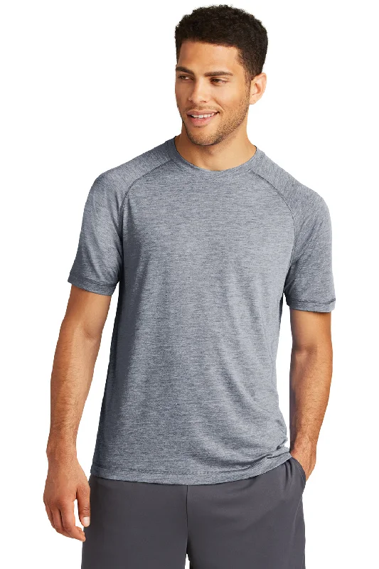 Special Price Sport-Tek Mens Moisture Wicking Short Sleeve Crewneck T-Shirt - Heather True Navy Blue Special Price Sport-Tek Mens Moisture Wicking Short Sleeve Crewneck T-Shirt - Heather True Navy Blue