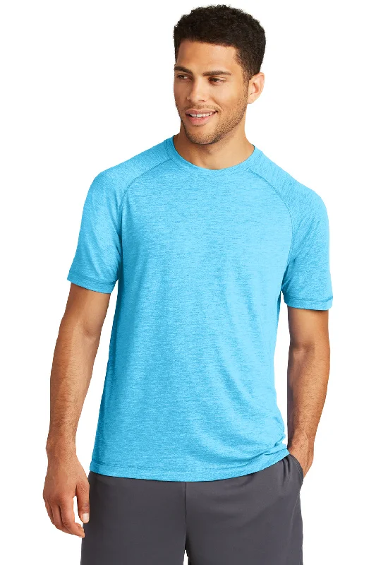 Deep Savings Sport-Tek Mens Moisture Wicking Short Sleeve Crewneck T-Shirt - Heather Pond Blue Deep Savings Sport-Tek Mens Moisture Wicking Short Sleeve Crewneck T-Shirt - Heather Pond Blue