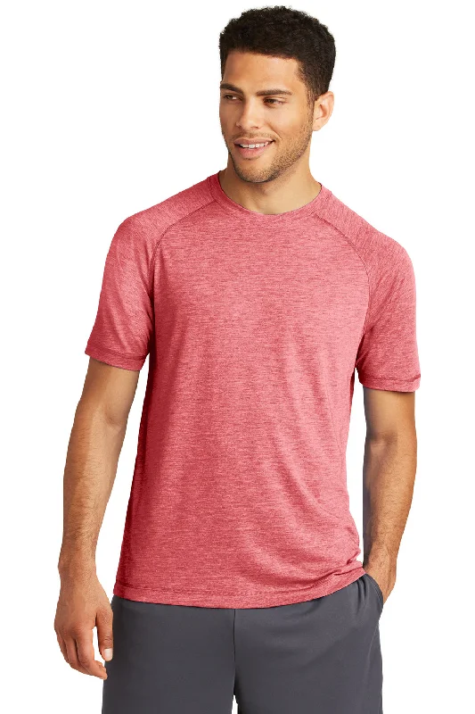 Low Price Sport-Tek Mens Moisture Wicking Short Sleeve Crewneck T-Shirt - Heather True Red Low Price Sport-Tek Mens Moisture Wicking Short Sleeve Crewneck T-Shirt - Heather True Red