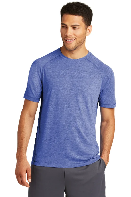 Price Fest Sport-Tek Mens Moisture Wicking Short Sleeve Crewneck T-Shirt - Heather True Royal Blue Price Fest Sport-Tek Mens Moisture Wicking Short Sleeve Crewneck T-Shirt - Heather True Royal Blue