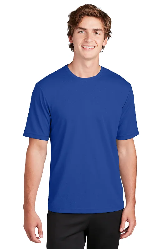 Year-End Deals Sport-Tek Mens RacerMesh Moisture Wicking Short Sleeve Crewneck T-Shirt - True Royal Blue Year-End Deals Sport-Tek Mens RacerMesh Moisture Wicking Short Sleeve Crewneck T-Shirt - True Royal Blue