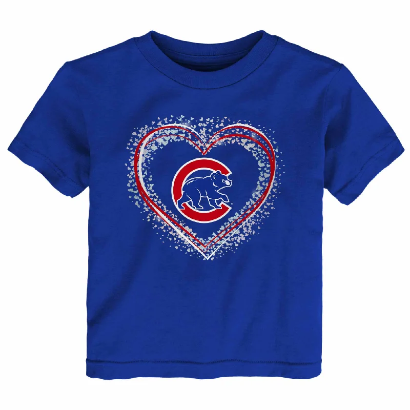 Limited Time Chicago Cubs Toddler Heart Shot T-Shirt