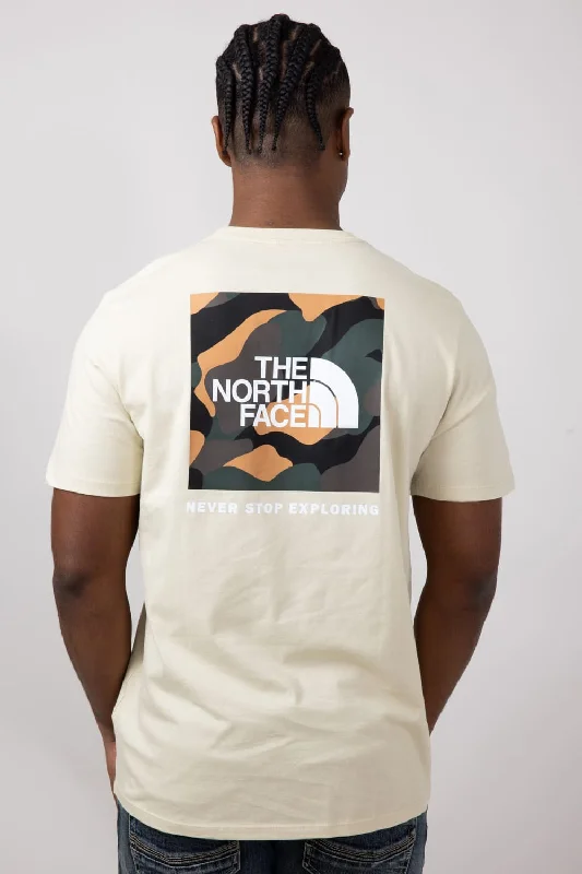 Savings Bonanza The North Face Box Logo T-Shirt for Men in Gravel | NF0A812H-8X2-TAN Savings Bonanza The North Face Box Logo T-Shirt for Men in Gravel | NF0A812H-8X2-TAN