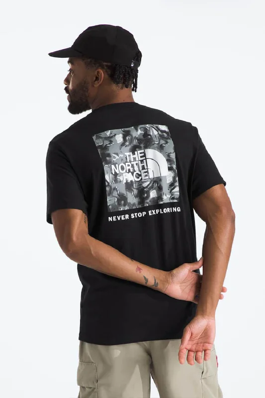 Early Access The North Face Never Stop Exploring Box Logo T-Shirt for Men in Black | NF0A812H-WZY-BLK