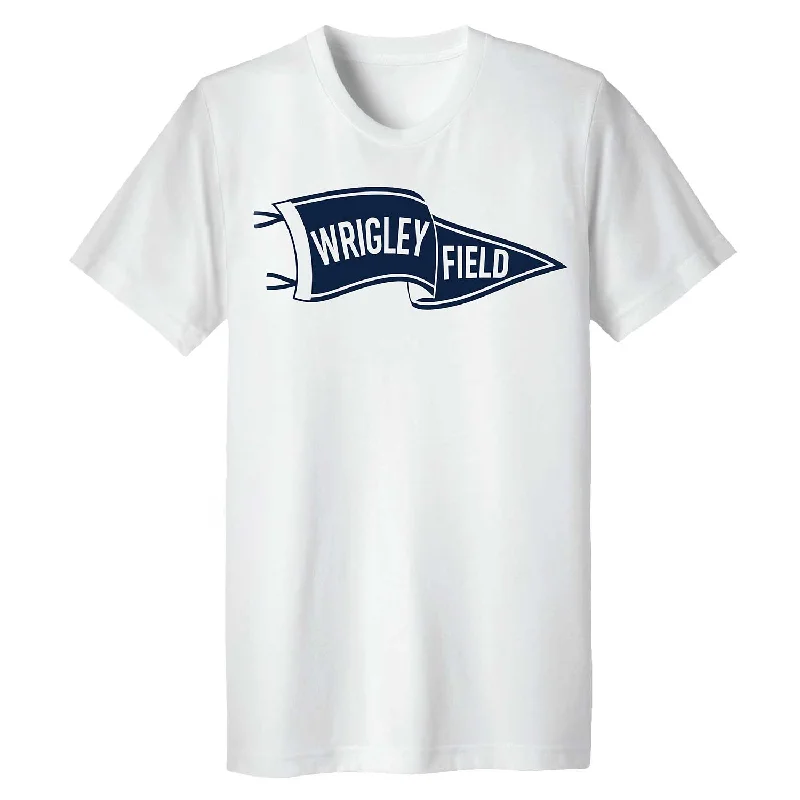 Hot Buy Wrigley Field White Pennant T-Shirt