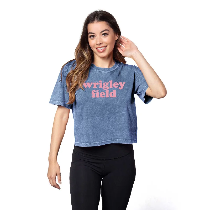 Act Fast Wrigley Field Women's Short And Sweet Retro T-Shirt