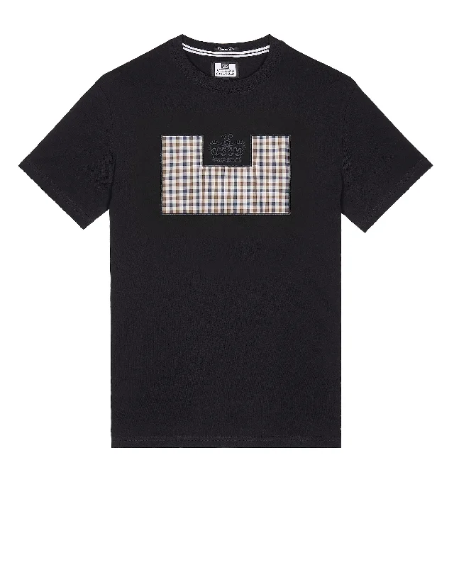 Super Bargain Zapico Prison T-Shirt Black/Mid House Check